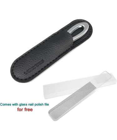 VOGARB Nail Files for Natural Nails 3.6'' Double Sided 180 Diamond Grits Emery Boards with Glass Nail Filer - Easy Grinding for Hard/Thick Nails - Salon Quality - 1 Pack-SF02 - Buy Online on GoSupps.com