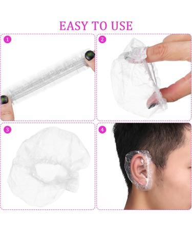 KOMBIUDA 2 Pairs Ear Covers for Hairdressing Ear Caps for Shower Ear Bath Caps Silicone Ear Covers Ear Covers for Hair Dye Ear Protectors Ear Covers for Bath Shower Ear Covers - Buy Online on GoSupps.com