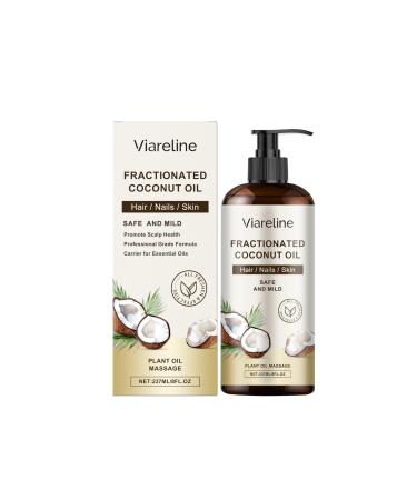 Viareline Care Essential Oil Body Skin Hydrating Softening and Moisturizing Body Hair Care Essential Oil (coconut oil)