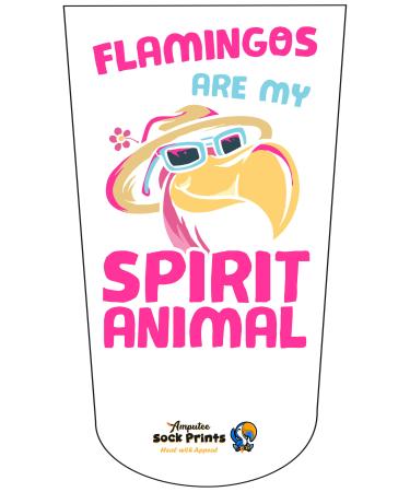 Amputee Stump Sock Flamingos are My Spiritual Animal 3Ply Stump Sock