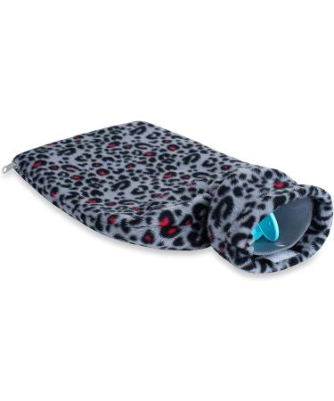 Premium Leopard Fleece Hot Water Bottle - 2L T V Rheinland Certified Extra Inner Lining Cozy & Stylish - BS1970:2012 - Buy Online on GoSupps.com