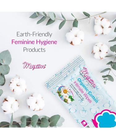 Maxim Organic Cotton Intimate Wipes - 20 Biodegradable Wet Wipes for Sensitive Skin - Buy Online on GoSupps.com