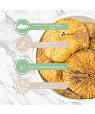  1001 Frucht 1001 Frucht Dried Figs - 500g - Natural - Dried figs from Turkey without additives - Unpeeled figs - Non-irritated dried fruit - Superior quality - Buy Online on GoSupps.com