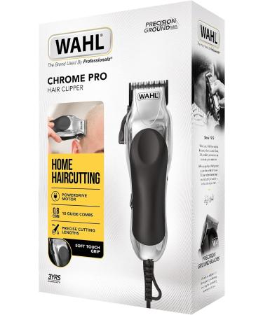 Wahl Chrome Pro Head Shaver Corded Clippers - Men's Balding Shaver for DIY Haircuts | Mains Powered Hair Clippers for Home Haircutting - Buy Online on GoSupps.com