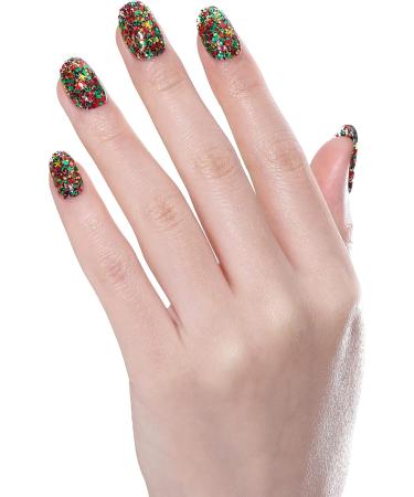 Bluesky Christmas Exclusive Gel Nail Polish Bauble 5ml Tree's Got Twinkle Green Glitter Soak-Off Gel Polish for 21 Day Manicure Professional Salon & Home Use Requires Curing Under UV/LED Lamp - Buy Online on GoSupps.com