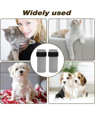 KALIONE Cat Boots 4 Packs cat Claw Covers Black Anti Scratch Cat Mittens Breathable Mesh Cat Foot Covers Adjustable Cat Claw Protectors for Indoor Cats Pet Bathing Cutting Nails Grey - Buy Online on GoSupps.com