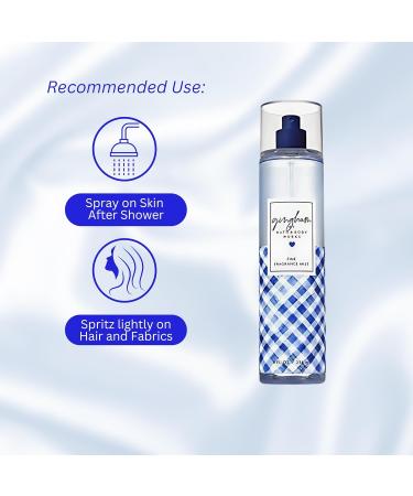 Bath & Body Works Fine Fragrance Body Spray Mist 8 fl oz / 236 mL (Gingham) - Buy Online on GoSupps.com