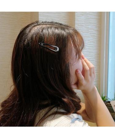 60Pcs Snap Hair Clips 2Inch Girls Hair Clips Metal BB Barrettes for Kids Girls Women Accessories (Black) - Buy Online on GoSupps.com