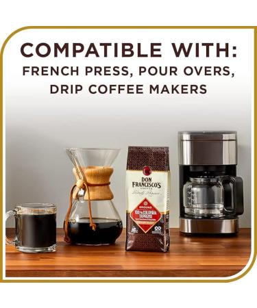 Don Francisco's Kona Blend Medium Roast Ground Coffee (18 oz Bag) (Pack of 2) - Buy Online on GoSupps.com