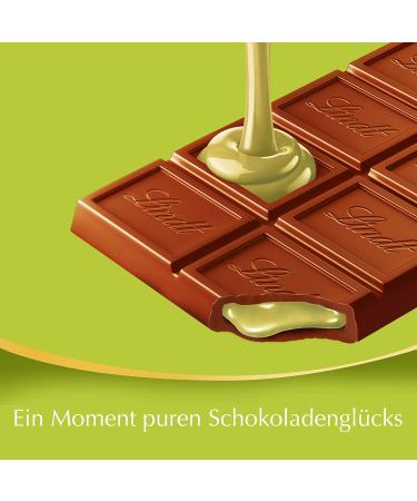 Lindt Pistachio Chocolate 100g - Finest Whole Milk Chocolate with Delicate Filling | Buy 10 Pack Promotion | Perfect Chocolate Gift - Buy Online on GoSupps.com