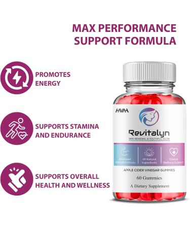 (5 Pack) Revitalyn Keto ACV Gummies Revitalyn Apple Cider Vinegar & Overall Health and Wellness Multivitamin Support Supplement Revitalyn Advanced Keto Support Formula Gummy Supplement (300 Gummies) - Buy Online on GoSupps.com