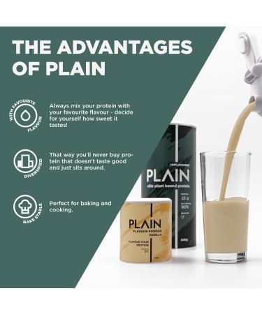 Vanilla Flavour Powder | 30 Servings | Sugar-Free & Pure | Natural Creamy Taste | Plain Protein 150g - Buy Online on GoSupps.com