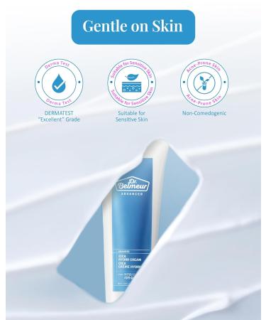 DR. BELMEUR Advanced Cica Hydro Cream (2fl oz) - Soothing Barrier-Strengthening Face Moisturizer for Sensitive Skin. Korean Skin Care. Centella Asiatica Hyaluronic Acid. pack of 1 - Buy Online on GoSupps.com