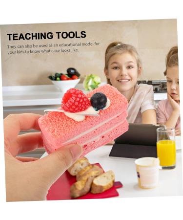 HOMSFOU 15 Pcs Simulation Cake Model Cake Display Model Fake Decorative Cakes Fake Cupcake Artificial Mousse Cake Photo Prop Food Toy Simulation Dessert Models Cupboard Fake Decoration - Buy Online on GoSupps.com