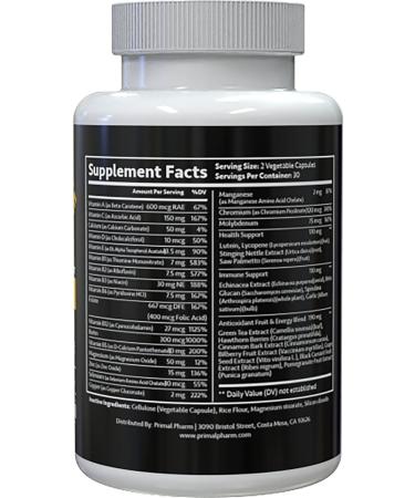 Primal Pharm Complete Daily Multi-Vitamin for Men & Women - 60 Count/30 Days - Supports Energy, Immunity, and Health - Buy Online on GoSupps.com