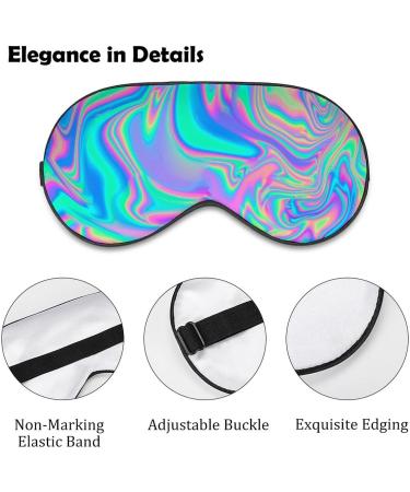 Colorful Psychedelic Trippy Art Sleep Mask for Women - Adjustable Eye Shades with Elastic Strap for Ultimate Comfort - Buy Online on GoSupps.com