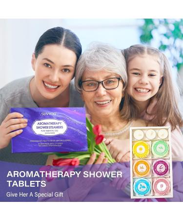 6-Piece Essential Oil Shower Steamers & Tea Candle Bath Bombs Set for Women | Pure Essential Oils | Home Spa Gift | Mother's Day Idea - Buy Online on GoSupps.com