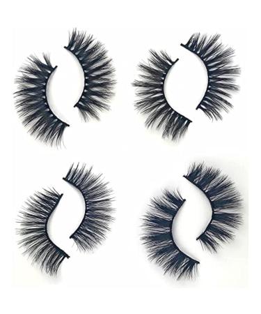YooNoya 3D False Lashes 20 Pairs - Professional Reusable Strip Lashes for Daily Use and Special Occasions - Easy to Apply and Natural Looking - Black - Buy Online on GoSupps.com