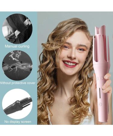 Wand Curling Iron 1 Inch Mini Curling Iron for Short Hair Double Ceramic with 4 Temperatures Curling Machine Pink - Buy Online on GoSupps.com