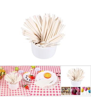 Zerone 100 Pcs ColorfulSticks Great for Cake Pops & Lollipops Helps Hold While Decorating Ideal for DIY Crafts 10cm (White) - Buy Online on GoSupps.com