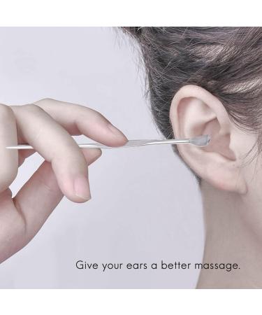 Crcyphne 5 Pcs/Set Unisex Stainless Steel Spiral Ear Pick Spoon Cleaner Ear Care Multifunction Portable Ear Pick Beauty Tool Kit With Box - Buy Online on GoSupps.com