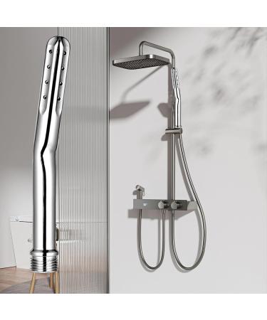Shower Enema Attachment - Handheld Metal Douche Nozzle for Men & Women | Ultimate Colon Cleansing System - Buy Online on GoSupps.com