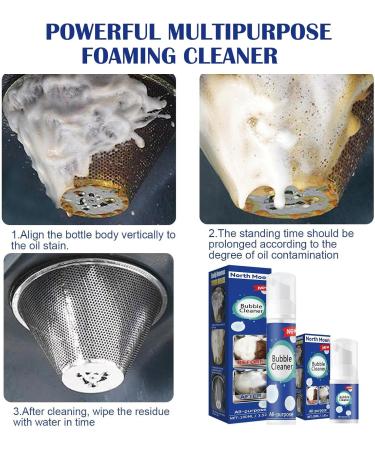 Foaming Heavy Oil Stain Cleaner Foam Cleaner All Purpose Heavy Duty Powerful Stain Removing Foam Cleaner Stubborn Grease & Grime Powerful Remover Spray for Grill Oven Stove Pots (3Pcs 30ML) 3Pcs 30ML - Buy Online on GoSupps.com