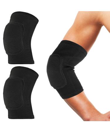 Sibba Compression Elbow Protectors & Shoulder Support - Breathable Knee Protectors for Volleyball & Basketball - Full Black for Kids & Women - Buy Online on GoSupps.com