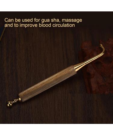 Acupressure Rod & Gua Sha Massager - Rejuvenate Meridians Brass Design Easy to Clean Whole Body Use - Buy Online on GoSupps.com