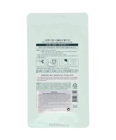 Skinfood Mint Sparkling Foot Peeling Socks - Exfoliating Treatment (40g) | Revitalize & Softens Feet - Buy Online on GoSupps.com