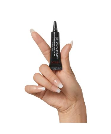 KISS Salon X-tend Press-On Nails with Nail Glue | Clear Gel Adhesive - 10ml | Perfect Fit & Easy Application - Buy Online on GoSupps.com