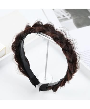 hgnxa Fishbone Braid Headband Anti-slip Tooth Braid Headband Hair Accessories for Women Retro Hairband Jewelry Girls Natural color - Buy Online on GoSupps.com