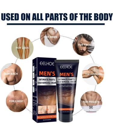 Hair Rremoval Cream - Painless Long-Lasting Fast-Acting Clean Look Painless Hair Removal for Men Women Use on Chest Back Arms Legs & Underarms for All Skin Types - Safe and Easy to Use - Buy Online on GoSupps.com