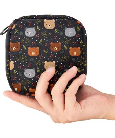 Portable Cute Bear Napkin Storage Bags for Women & Teens | Menstrual Cup & Breastfeeding Pillow Holder - Buy Online on GoSupps.com