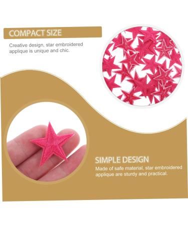 VILLCASE Embroidery Patches Star Patches 50 Pcs Star Iron-on Patch Velvet Embroidery Sequins Accessories Star Applique Embroidered Patch - Buy Online on GoSupps.com