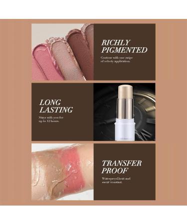  TianWlio cream blush natural looking blush makeup highlighter contour stick face lightening concealer multi-function long lasting lightweight - Buy Online on GoSupps.com