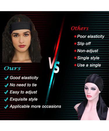 2PCS Black Elastic Wig Bands for Lace Melting & Edge Wrapping - Buy Online on GoSupps.com