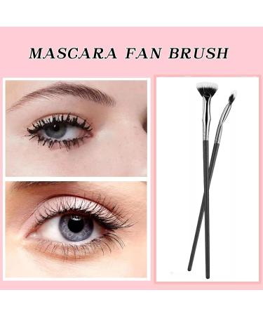 2PCS Folding Angle Scalloped Lash Brush Mascara Fan Brush Eye Makeup Fan Brush Eyelash Comb for Upper Lower Eye Lash Women's Eye Makeup Eyelash Wand Brushes - Buy Online on GoSupps.com