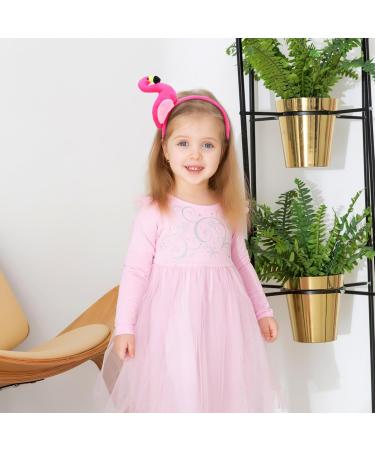 ABOOFAN Flamingo Headband Creative Plush Hawaii Flamingo Headdress Tropical Party Hair Hoop Hat Flamingo Costume Hair Accessories for Girls Women - Buy Online on GoSupps.com
