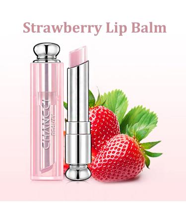 Lip Balm Lip Oil Lip Balms Moisturising Lip Care With Natural Oils For 24h Moisture Care Natural Lip Protection Lip Repair Gifts For Teenage Girls (Strawberry Colourless) - Buy Online on GoSupps.com