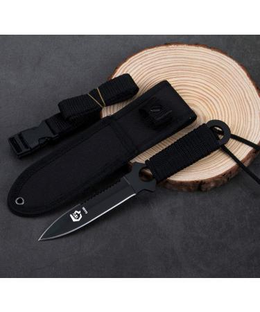 GASHER Scuba Diving Knife with Leg Straps & Sheath - Lightweight Razor Sharp Spearfishing, Snorkeling, Hunting & Rescue Tool - Buy Online on GoSupps.com