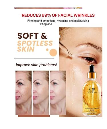 Ginseng Gold Polypeptide Anti-Ageing Essence - 2Pcs Set | Wrinkle Repair Serum for Face - Buy Online on GoSupps.com
