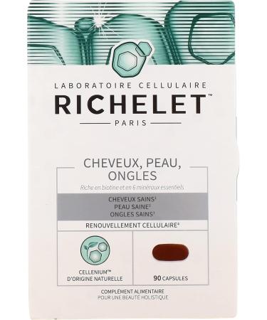 RICHELET HAIR SKIN NAILS - Healthy Hair Healthy Skin and Healthy Nails Box of 90 Capsules - Buy Online on GoSupps.com