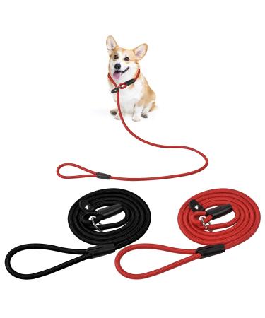 Avodova 2 pieces of dog leash nylon 1.3m dog leash adjustable dog leash braided tow lines for dogs training leash retrievers training lines for small medium -sized dogs