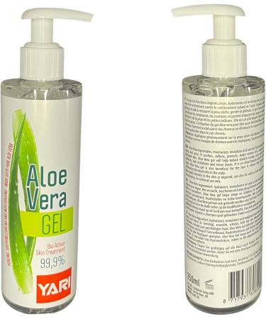 Yari Aloe Vera Gel Organic Pure 250ml Care Hair Faces Mask Moisturizing Cream Body Soothing Nourishing Sunburn Care Oily Skin Conditioner Detangling Pure After Sun Wax Hair Removal - Buy Online on GoSupps.com
