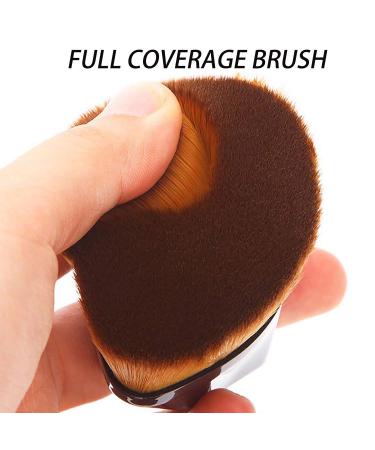 Flat Top Kabuki Brush for Flawless Makeup - Face Blush Liquid Powder & Cream | Bonus Protective Cover - International Shipping Available - Buy Online on GoSupps.com
