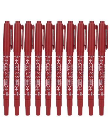 Tattoo Skin Marker Set - Double End Piercing Positioning Pen for Body Art and Permanent Makeup - 10pcs Red Tattoo Marking Pens - Buy Online on GoSupps.com