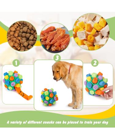 Codddtoo Pet Snuffle Ball Toy Interactive Dog Puzzle Toys Educational Foraging Toy Slow Feeder Bite Resistant Puppy Playing Portable Interactive Dog Puzzle Toy for Puppy Small Medium Size Dogs - Buy Online on GoSupps.com