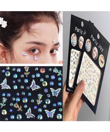 WUIOS Face Gems Butterfly Rhinestone Stickers for Eye and Body Makeup - Buy Online on GoSupps.com