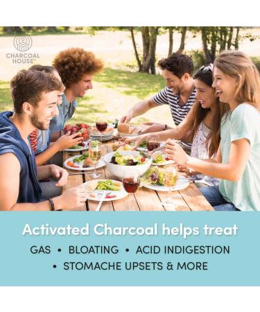 Activated Charcoal Capsules 125 Vegetarian Capsules 320mg - Vegan 100% Pure Coconut Shell Charcoal No Filler - Buy Online on GoSupps.com